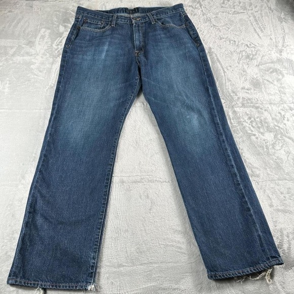 Lucky Brand Other - Lucky Brand 363 New Vintage Straight Jeans Mens 36x32 Blue Y2K Grunge Streetwear